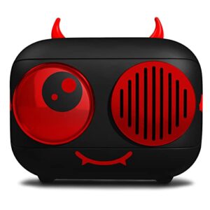 enuosuma kids bluetooth speaker, cute bluetooth speaker, helloween devil small bluetooth speakers with loud stereo sound, little cute speakers support tf card/aux/mic, for kids boys girls teens, bs29