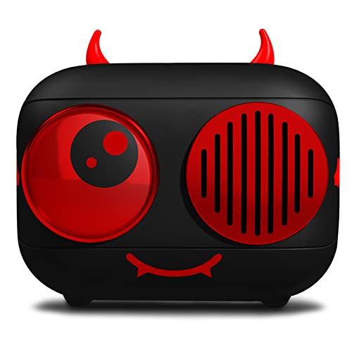 ENUOSUMA Kids Bluetooth Speaker, Cute Bluetooth Speaker, Helloween Devil Small Bluetooth Speakers with Loud Stereo Sound, Little Cute Speakers Support TF Card/Aux/MIC, for Kids Boys Girls Teens, BS29