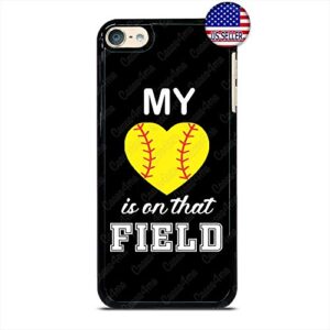 cute softball phone case sports fan slim shockproof hard pc custom case cover for ipod touch 7 6 5 4