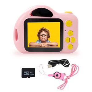 1080p hd digital video children camera perfect birthday, christmas, holiday, for 3 4 5 6 7 8 9 10 year old boys and girls, drop-resistant and durable with firm structure
