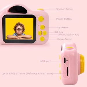 1080P HD Digital Video Children Camera Perfect Birthday, Christmas, Holiday, for 3 4 5 6 7 8 9 10 Year Old Boys and Girls, Drop-Resistant and Durable with Firm Structure