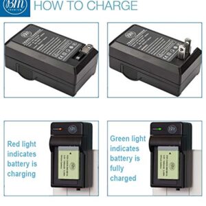 BM Premium 2-Pack of NB-13L Batteries and Charger Kit for Canon PowerShot SX740 HS, G1 X Mark III, G5 X, G5 X Mark II, G7 X, G7 X Mark II, G7 X Mark III, G9 X, G9 X Mark II, SX620 HS, SX720 HS Cameras