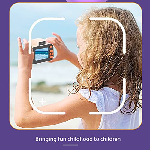 Yrmaups 2.0inch IPS Children's Digital Camera, Dual Front & Rear Cameras, 4800W HD Camera with 8X Digital Zoom for Photography & Video Recording, Children's Gift