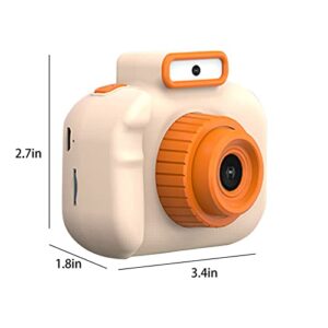 Yrmaups 2.0inch IPS Children's Digital Camera, Dual Front & Rear Cameras, 4800W HD Camera with 8X Digital Zoom for Photography & Video Recording, Children's Gift