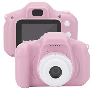 FOSA Mini Digital Camera Cartoon Video Camera, Portable Kids Camera Children's Digital Camera Photo Video Recorder Camera 1080P HD Camera for Birthday, Christmas and New Year Gifts(Pink 32GB)