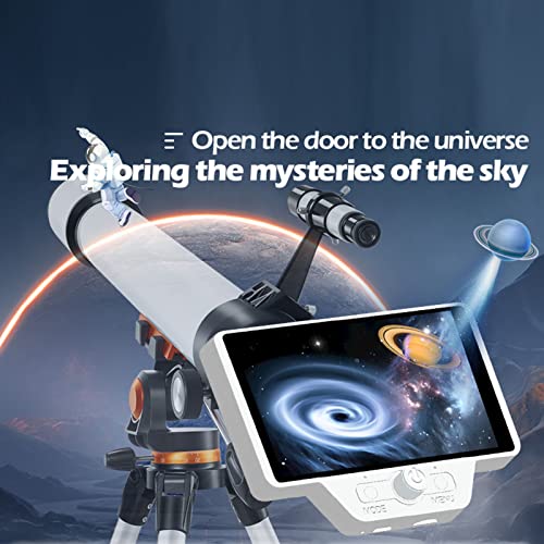 Telescope Electronic Eyepiece, CMOS Electronic Digital Telescope Camera with Remote Control, 5 Inch HD Display Astronomy Camera for iOS, for Android