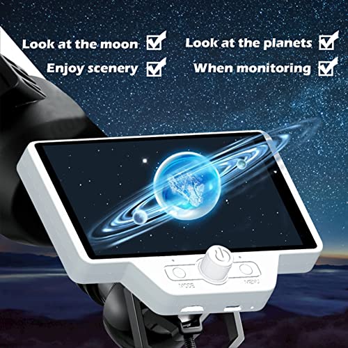 Telescope Electronic Eyepiece, CMOS Electronic Digital Telescope Camera with Remote Control, 5 Inch HD Display Astronomy Camera for iOS, for Android