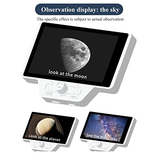 Telescope Electronic Eyepiece, CMOS Electronic Digital Telescope Camera with Remote Control, 5 Inch HD Display Astronomy Camera for iOS, for Android