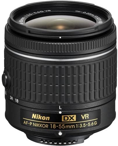 Nikon D3500 DSLR Camera with AF-P DX NIKKOR 18-55mm f/3.5-5.6G VR Lens + 2 Piece 32GB Memory, Filters, and Professional Photo Accessories (Renewed)