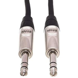 HOSA Technology 2X Pro Balanced 1/4" TRS Male to 1/4" TRS Male Interconnect Audio Cable 5'