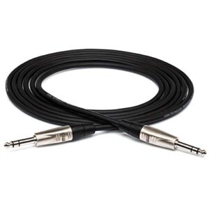 HOSA Technology 2X Pro Balanced 1/4" TRS Male to 1/4" TRS Male Interconnect Audio Cable 5'