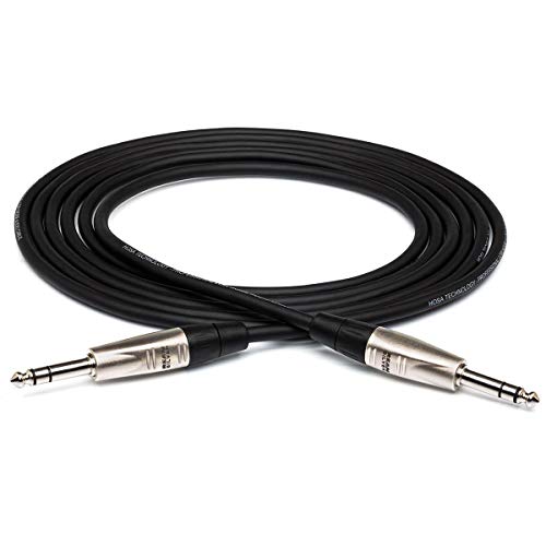 HOSA Technology 2X Pro Balanced 1/4" TRS Male to 1/4" TRS Male Interconnect Audio Cable 5'