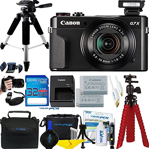 Canon PowerShot G7 X Mark II 20.1MP 4.2x Optical Zoom Digital Camera + Accessories Bundle - International Version (Renewed)