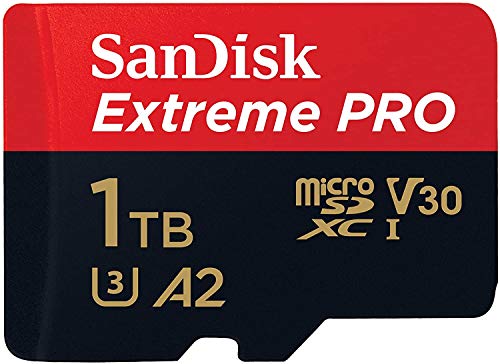 SanDisk Extreme Pro 1TB Micro SD Memory Card for Insta360 One RS Twin, One RS 4K, One RS 1-inch Action Camera (SDSQXCZ-1T00-GN6MA) v30 4k A2 Bundle with 1 Everything But Stromboli MicroSD Card Reader