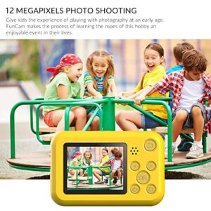 Camnoon FunCamera 1080P High Resolution Kids Digital Camera Portable Mini Video Camera with 12 Mega Pixels Children's Camera 2.0 Inch LCD Display Screen for Boys Girls Birthday