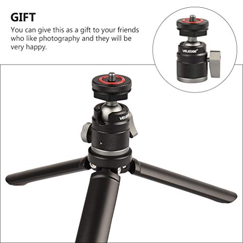 SOLUSTRE Camera Tripod Mini Microphone Tripod Mount Aluminum Alloy Camera Mount Adapter Microphone Stand Adapter Microphone Accessory for Camera Fill Light Black Camera Stand