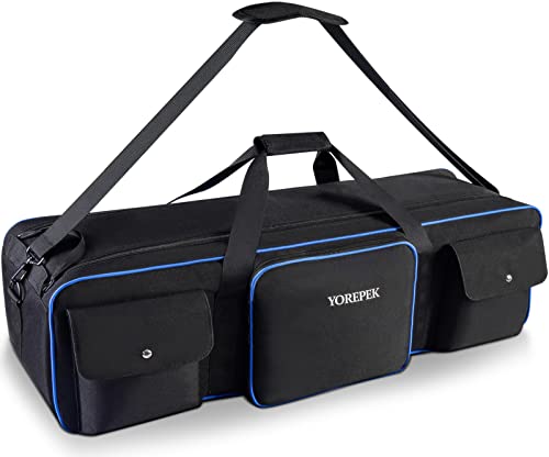 YOREPEK Tripod Carrying Case Bag 40.5", Durable Light Stand Bag with 2 Protective Pads, Photo Studio Equipment Case for Tripods Manfrotto, Monopods, Speaker Stands, Umbrellas, Accessories, Travel