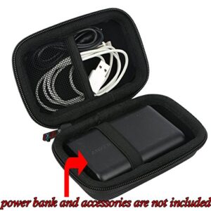 khanka Hard Travel Case Replacement for Anker PowerCore 13000 13000mAh 10400 Portable 2-Port Ultra Power Bank (Black)