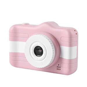 ke1clo 1080p mini children’s camera with front rear dual camera, 2.0/3.5 inches screen kids camera – video recording/taking pictures and selfie/mp3 music/filters/photo stickers etc