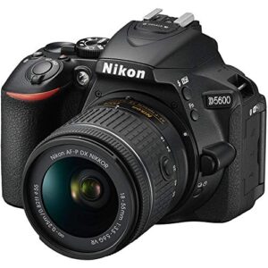 Nikon D5600 W/AF-P DX NIKKOR 18-55mm f/3.5-5.6G VR + Accessory Bundle (19pc Bundle) (Renewed)