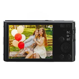 compact camera, digital camera rechargeable lithium ion battery 48mp image resolution 16x digital zoom built in fill light for beginners (black)