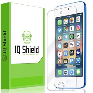 iqshield screen protector compatible with apple ipod touch (7th gen, 2019) liquidskin anti-bubble clear film