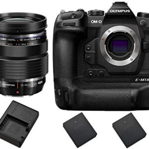 Olympus OM-D E-M1X Mirrorless Digital Camera Body + Olympus M. Zuiko Digital ED 12-40mm f/2.8 PRO Lens