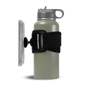 hydrobuddy – water bottle phone holder for fitness bottle – phone holding sleeve for workout and running – water bottle phone storage