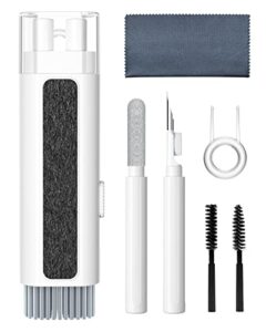 [8 in 1] cleaner kit for airpod,supfine cleaning pen with brush for airpods pro,multi-function cleaner kit for earbuds,earphone,ipod,keyboard,iphone,ipad,laptop(white)