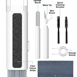 [8 in 1] Cleaner Kit for Airpod,Supfine Cleaning Pen with Brush for Airpods Pro,Multi-Function Cleaner Kit for Earbuds,Earphone,iPod,Keyboard,iPhone,ipad,Laptop(White)