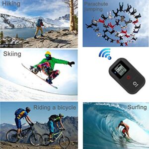 Suptig Remote WiFi Remote Compatible for Gopro Hero 8 Hero 7 Black Hero 6 Hero 5 Hero 4 Hero Session Hero 3 Hero 3+ Hero +LCD Max Fusion Waterproof Wireless Remote WiFi Remote (Black)