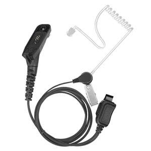 kanmit earpiece for motorola apx4000 apx6000 apx7000 apx8000 xpr6350 xpr6550 xpr7350 xpr7550 xpr7580 walkie talkie 2 way radio with covert acoustic tube headset and ptt mic