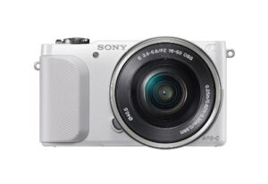 sony nex-3nl/w mirrorless digital camera kit (white)