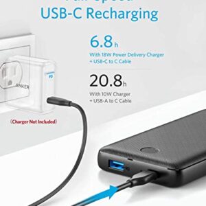 Anker Portable Charger, USB-C Power Bank 20000mAh with 20W Power Delivery, 525 Power Bank (PowerCore Essential 20K PD) for Phone 13/13 Pro / 13 Pro Max/12/12 Pro, Samsung, iPad Pro, and More