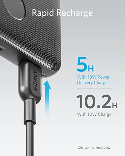 Anker Portable Charger, USB-C Portable Charger 10000mAh with 20W Power Delivery, 523 Power Bank (PowerCore Slim 10K PD) for iPhone 14/13/12 Series, S10, Pixel 4, and More