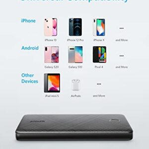 Anker Portable Charger, USB-C Portable Charger 10000mAh with 20W Power Delivery, 523 Power Bank (PowerCore Slim 10K PD) for iPhone 14/13/12 Series, S10, Pixel 4, and More