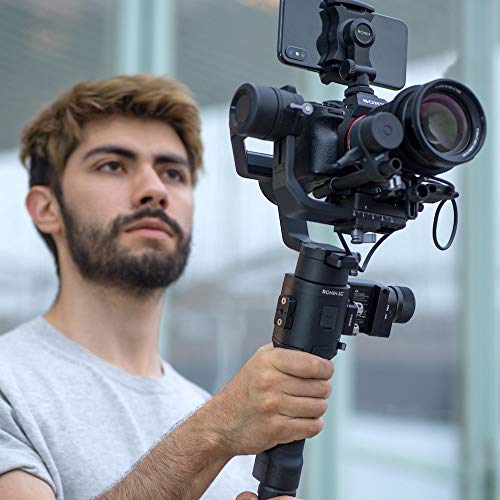 DJI Ronin-SC Pro Combo - Camera Stabilizer 3-Axis Gimbal Handheld for Mirrorless Cameras up to 4.4 lbs / 2kg Payload for Sony Panasonic Lumix Nikon Canon with Focus Wheel, Black