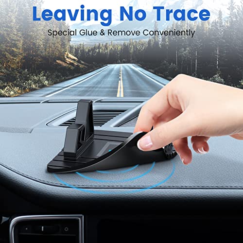 MEIDI Dashboard Phone Holder, Car Phone Holder Mount, Silicone Cell Phone Holder Mat, Non-Slip Desk Phone Holder for Car, Compatible with All Smart Phones