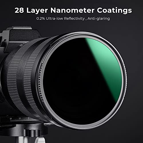 K&F Concept 77mm ND1000 (10-Stop Fixed Neutral Density Filter) ND Lens Filter, 28 Multi-Layer Coatings Waterproof Scratch Resistant Super Slim for Camera Lens (Nnao-X Series)