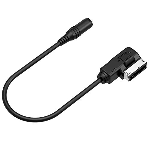 CHELINK AMI MMI Music Interface to 3.5mm Female Audio Cable for Audi, Stereo Jack Cord Adapter Cable Compatib for i-Phone Andriod MP3 Player, Fit for Bently Audi A3/A4/A5/A6/A8/Q5/Q7/R8/TT VW ect.