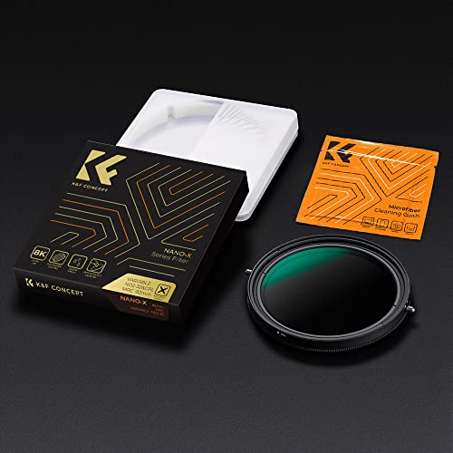 K&F Concept 49mm Variable Fader ND2-ND32 ND Filter and CPL Circular Polarizing Filter 2 in 1 for Camera Lens No X Spot Waterproof Scratch Resistant (Nano-X Series)