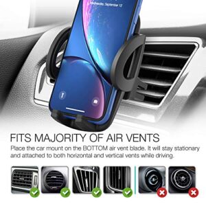 XDesign Air Vent Car Mount Premium Universal Phone Holder Cradle Compatible with iPhone 12 Pro Max 11 Pro iPhone XR SE 2020 8 Plus 7 6s 6 Galaxy S20 S10 S9 Plus,Note 20 10,Pixel,LG & Other Smartphone