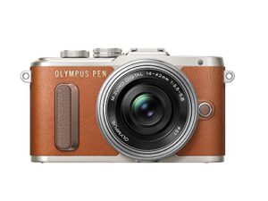 olympus pen e-pl8 14-42mm ez lens kit [brown][international version, no warranty]