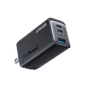 Anker USB C Charger, Anker 735 Charger GaNPrime 65W, PPS 3-Port Fast Compact Foldable Wall Charger for MacBook Pro/Air, iPad Pro, Galaxy S22/S21, HP Spectre, Note20/10+, iPhone 13/Pro, Pixel, and More