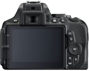 nikon d5600 dslr camera with 18-55mm vr lens bundle (1576) + accessory kit including 64gb memory, uv filter, camera case & more (renewed)