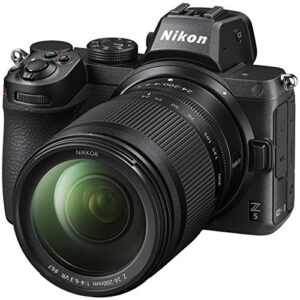 nikon 1641 z5 full frame mirrorless camera body fx 4k + 24-200mm f4-6.3 vr lens kit – (renewed)