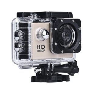 ZIYUO Full HD Sports Action Camera 2.0 inch Ultra HD TFT LCD screen Waterproof DV Recorder shooting 30 meters under water Ultra Wide Angle Lens and Portable Package GD