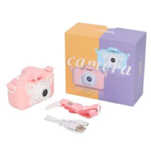 Kids Camera, Pink Cartoon 20MP Digital Video Camera for Children, Child Camera for Photo Game Outdoor