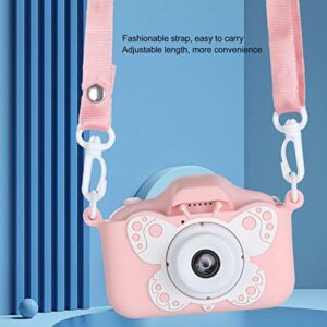 Kids Camera, Pink Cartoon 20MP Digital Video Camera for Children, Child Camera for Photo Game Outdoor