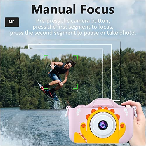 Digital Cameras for Kids Compact Waterproof Action Camera Ultra HD Video, 20MP Frame Grabs, Image Sensor, Live Streaming, Stabilization，Digital Camera Full HD Video Camera (Color : A)